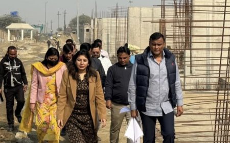 GNIDA ACEO Prerna Singh visits Greater Noida West’s under construction STP