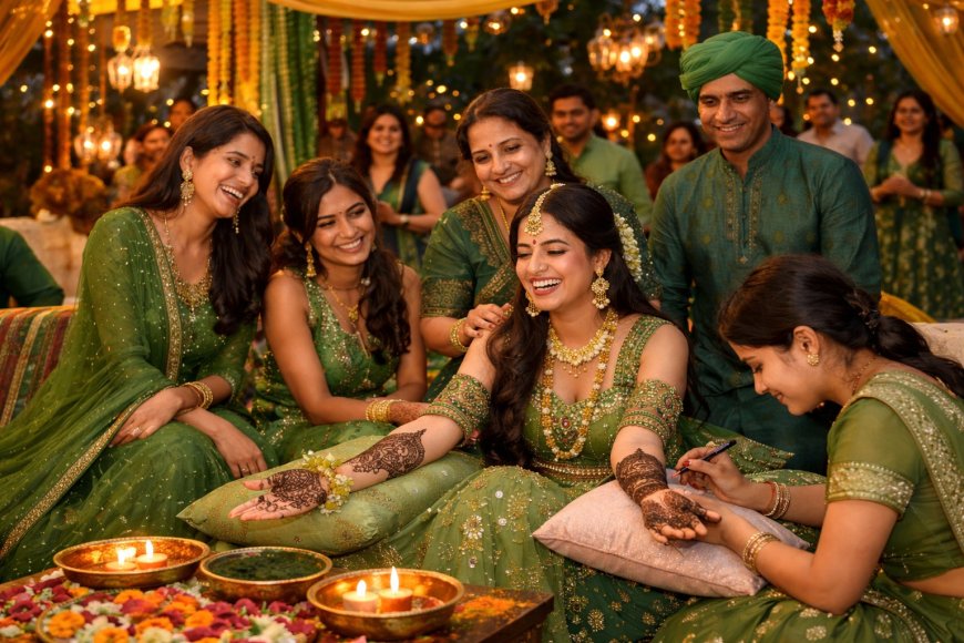 Wedding Season 2026 (Series 1)- Elevating Your Mehendi Look With Green Attires