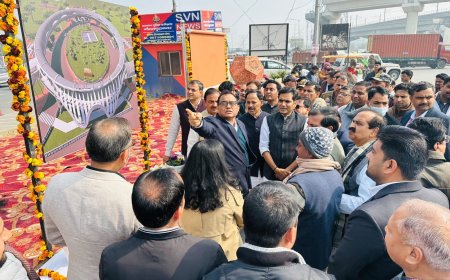 Foundation Stone of Skywalk In Noida Sector 62 Laid