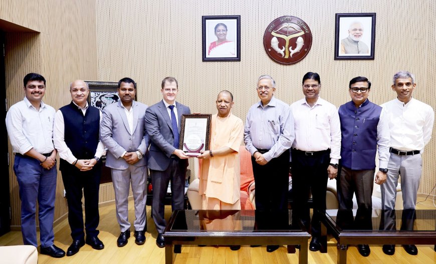 Noida Airport CEO Presents Aerodrome Licence To CM Yogi Adityanath